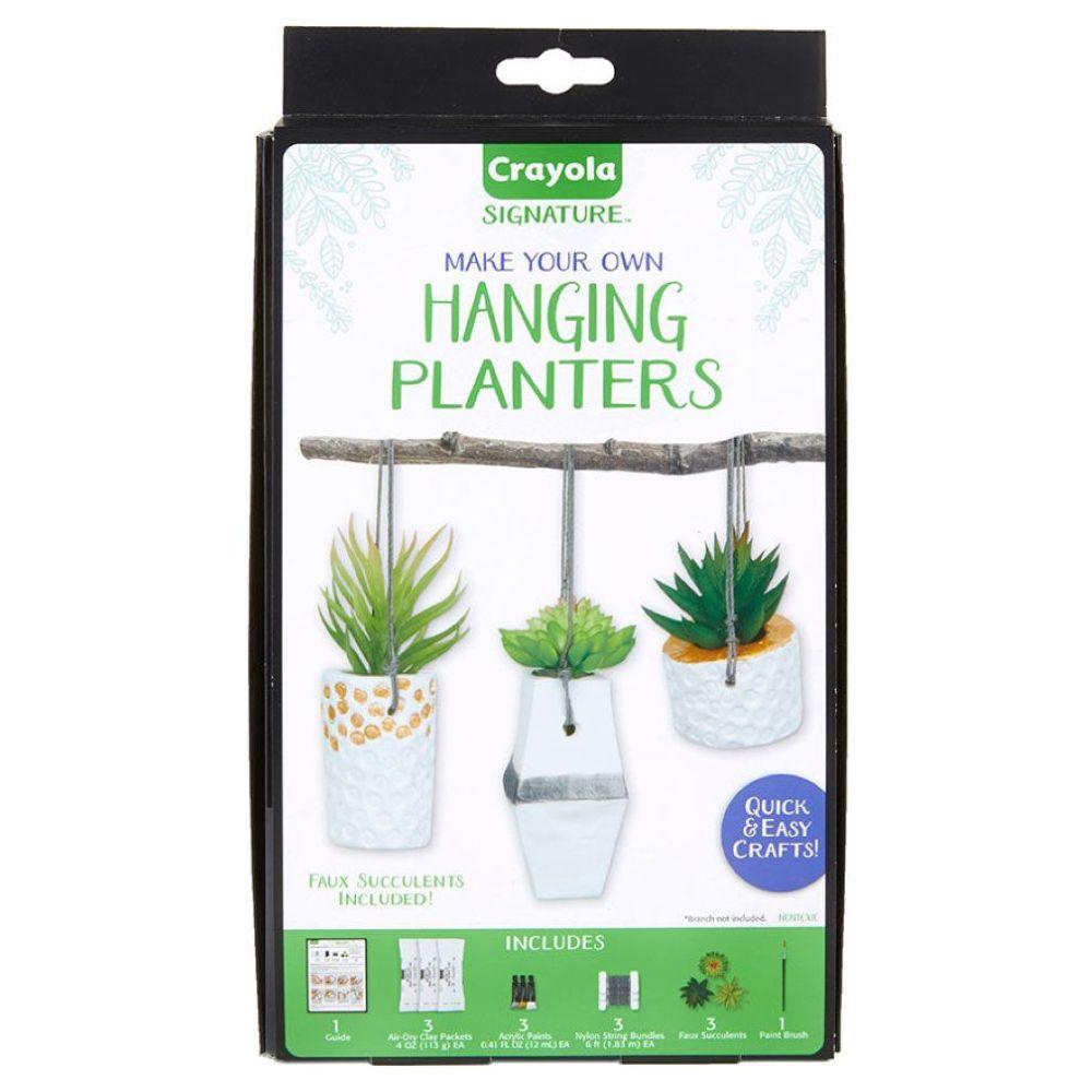 مجموعة صنع وعاء الزراعة المعلق من كرايولا  Crayola Signature Make Your Own Hanging Planters
