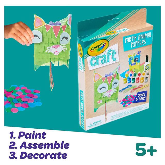 قصاصات ورقية للحفلات على شكل حيوانات من كرايولا للأطفال Crayola Craft Confetti Party Poppers Animal Craft For Kids - SW1hZ2U6OTIwMTEw
