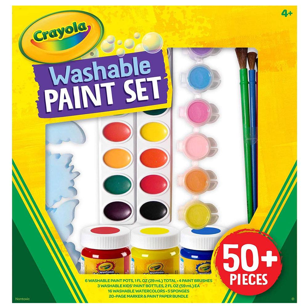مجموعة الدهان قابلة للغسيل للأطفال من كرايولا 50 قطعة Crayola Kid's Washable Paint Set Pack of 50pcs