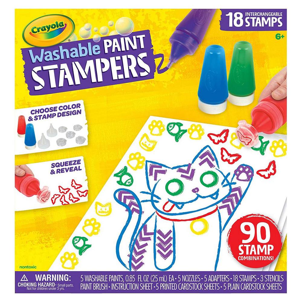 لعبة الأختام القابلة للغسل من كرايولا للأطفال Crayola Washable Paint Stampers Pack