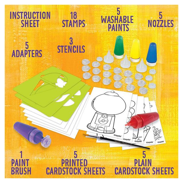 لعبة الأختام القابلة للغسل من كرايولا للأطفال Crayola Washable Paint Stampers Pack - SW1hZ2U6OTIwNzQw