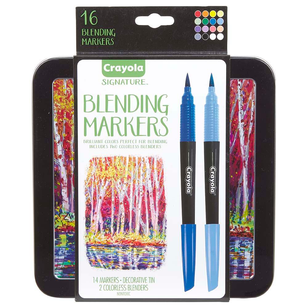 لعبة أقلام قابلة للدمج من كرايولا للأطفال 16 قطعة  Crayola  Signature Blending Markers 16pcs