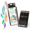 أقلام تلوين خشبيه ثلاثية اللون 12 قطعة من كرايولا مع علبة مزخرفة Crayola tri shade colored pencils with Decorative tin 12 pcs - SW1hZ2U6OTIwNjI1