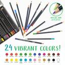 أقلام التلوين الخشبية بليند آند شايد من كرايولا 24 قطعة  Crayola Signature Blend & Shade Colored Pencils 24pcs - SW1hZ2U6OTIwNjk4