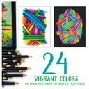 أقلام التلوين الخشبية بليند آند شايد من كرايولا 24 قطعة  Crayola Signature Blend & Shade Colored Pencils 24pcs - SW1hZ2U6OTIwNzAy