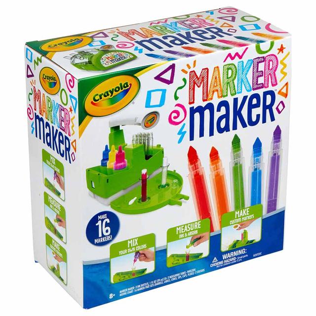 لعبة معدات صنع أقلام تلوين من كرايولا 16 قطعة للأطفال Crayola Marker Maker Kit - 16pcs - SW1hZ2U6OTIwOTMw