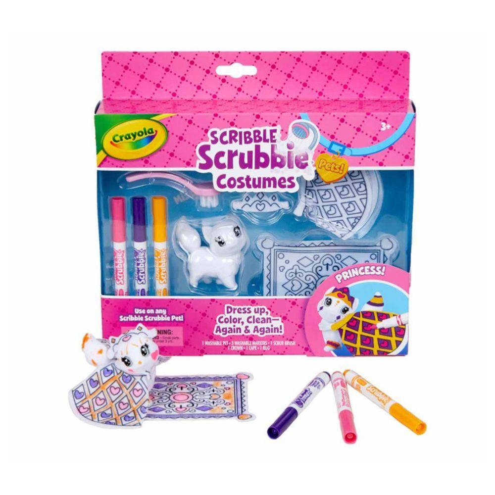 لعبة تلوين الحيوانات الأليفة برينسس للأطفال من كرايولا Crayola Scribble Scrubbie Princess Pack