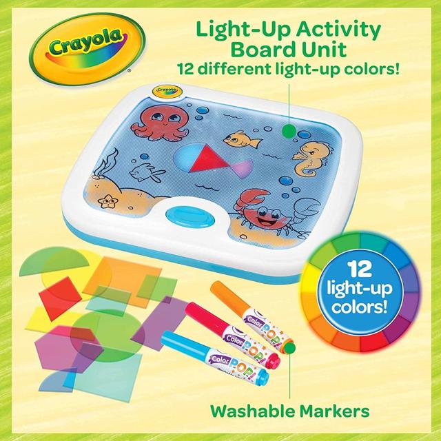لعبة لوحة أنشطة مضيئة للأطفال من كرايولا  Crayola Light-Up Activity Board - SW1hZ2U6OTIwOTUy