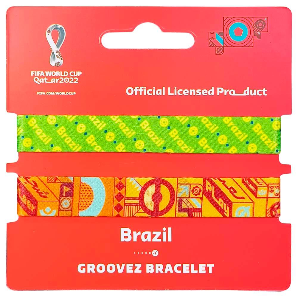 سوار رياضي كاس العالم (قماش) فيفا - برازيل Fifa World Cup Qatar 2022 Groovez Bracelet