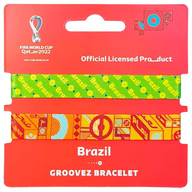 سوار رياضي كاس العالم (قماش) فيفا - برازيل Fifa World Cup Qatar 2022 Groovez Bracelet - SW1hZ2U6OTIxMzc5