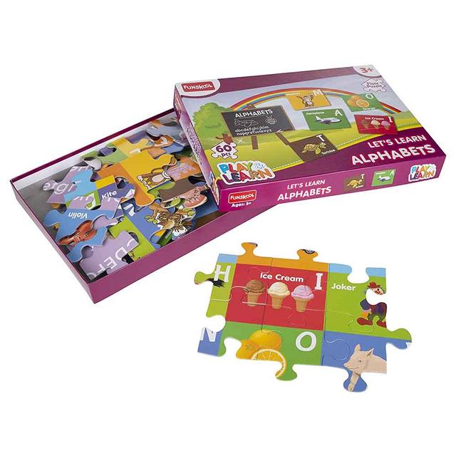 ألعاب ألغاز للأطفال فونسكول Funskool Alphabet Puzzle - SW1hZ2U6OTIxNzY2