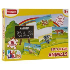ألعاب ألغاز للأطفال فونسكول Funskool  Animals Puzzle