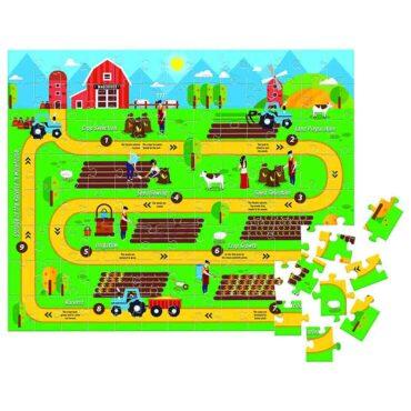 ألعاب ألغاز للأطفال فونسكول Funskool Farm Cycle Puzzle