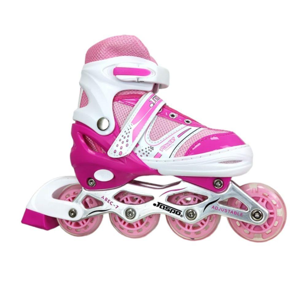 حذاء تزلج للاطفال (M) جاسبو - زهري Jaspo Skates Shoes Sparkle Inline Skates