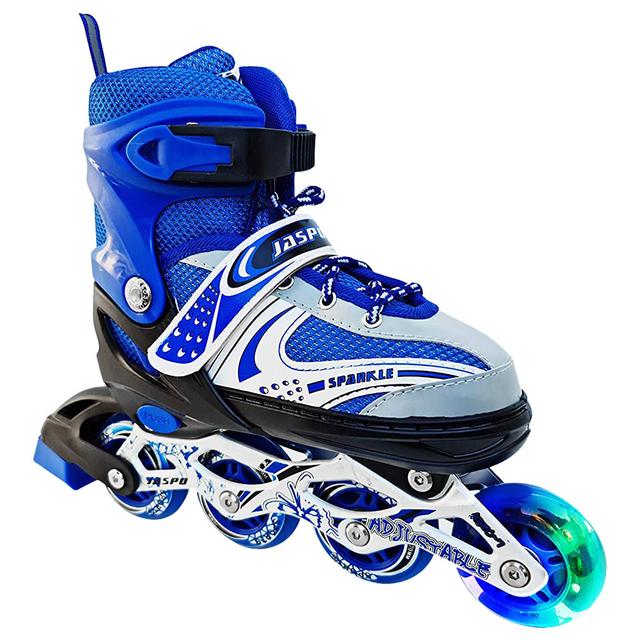 حذاء تزلج للاطفال مقاس (M) جاسبو - أزرق Jaspo Skates Shoes Sparkle Inline Skates - SW1hZ2U6OTIzNDky