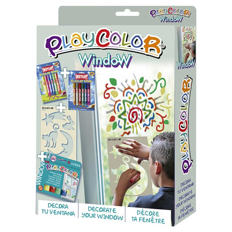 مجموعة ألوان للأطفال بلاي كلر Playcolor Window Colour Pack