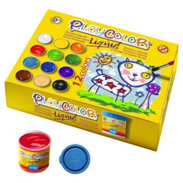 ألوان مائية للأطفال 40 مل بلاي كلر Playcolor Liquid Basic Colour