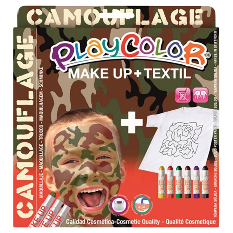 مجموعة ألوان للأطفال بلاي كلر Playcolor Thematic Camouflage Face Colour Pack