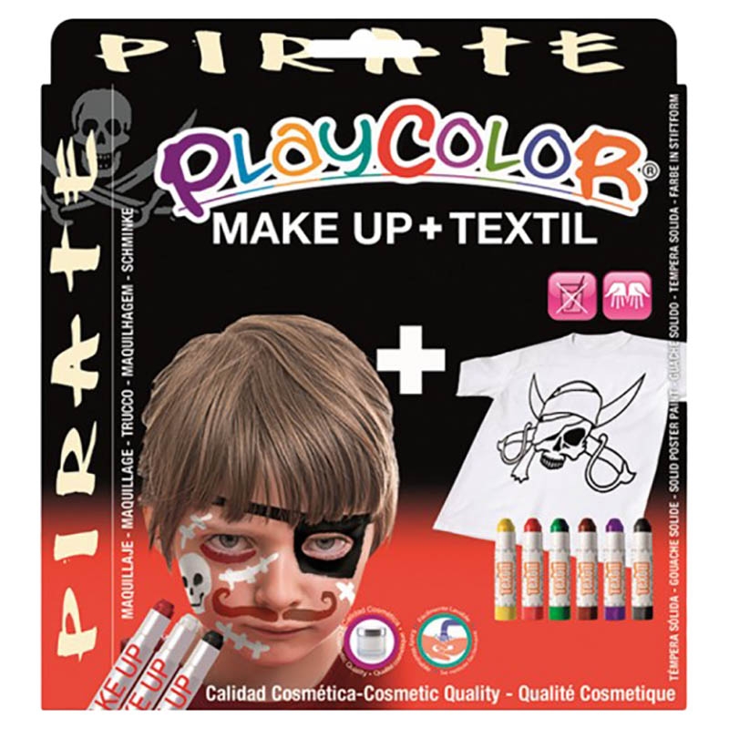 مجموعة ألوان للأطفال بلاي كلر Playcolor Thematic Pirate Face Colour Pack