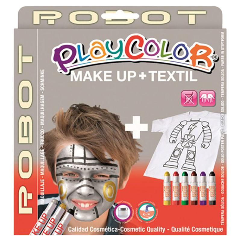 مجموعة ألوان للأطفال بلاي كلر Playcolor Thematic Robot Face Colour Pack