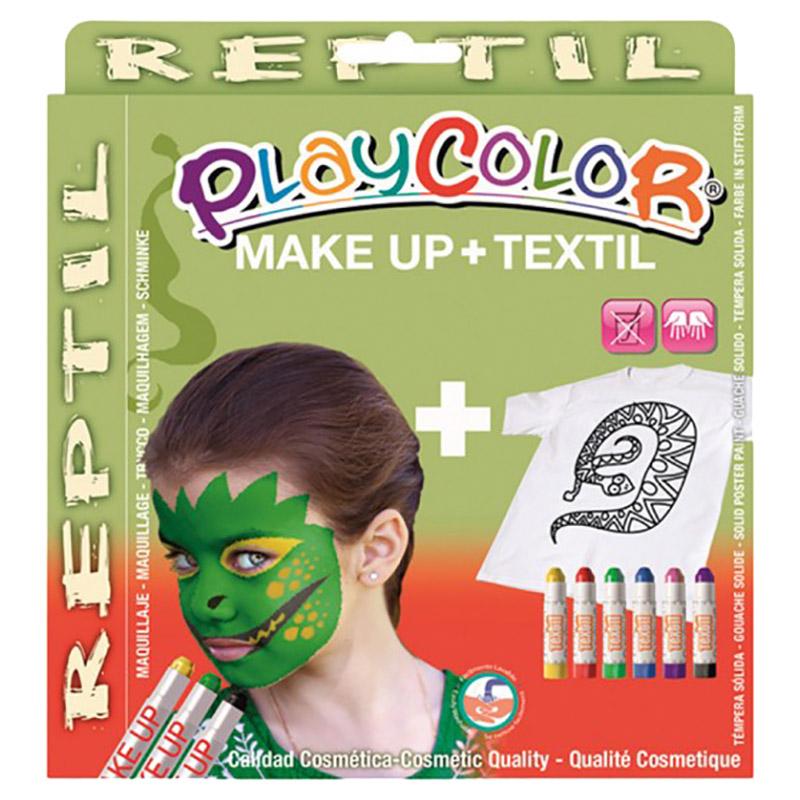 مجموعة ألوان للأطفال بلاي كلر Playcolor Thematic Reptil Face Colour Pack