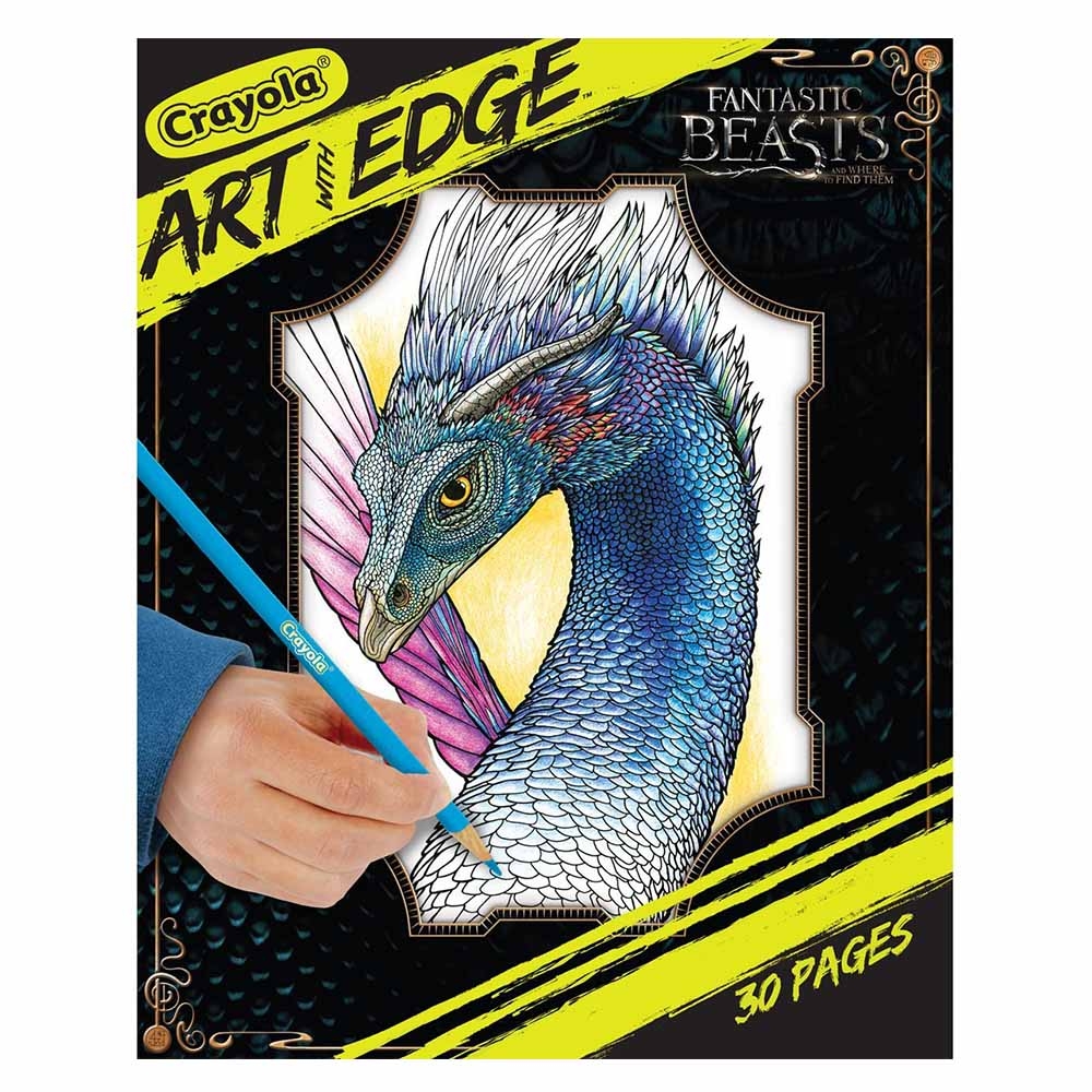 دفتر تلوين للاطفال من كرايولا Crayola - Art with Edge Fantastic Beasts Coloring Pages