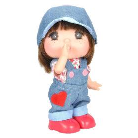 دمية للأطفال 6 انش فتاة سمراء جيجي صغيرة لوتس Lotus  Gege Vinyl-Bodied Mini Brunette Girl Doll