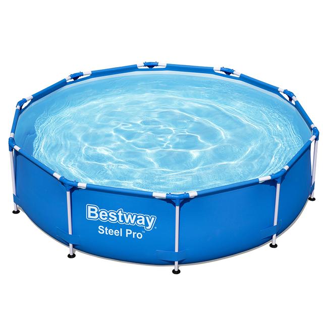 مسبح بيست واي الكبار Bestway Steel Pro Pool Round Pool Set 305x76cm - SW1hZ2U6OTE1NzY0