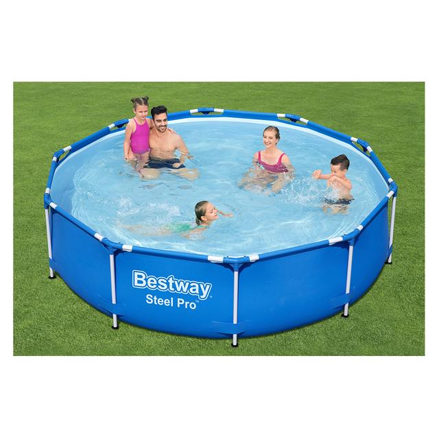Bestway - Steel Pro Pool Round Pool Set 305x76cm - Blue - SW1hZ2U6OTE1NzY2