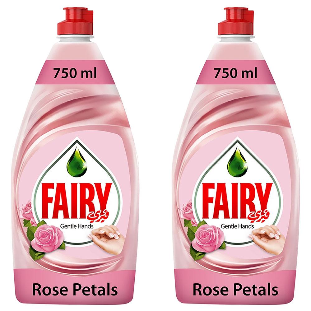 سائل غسيل أطباق فيري قطعتين Fairy Rose Petals Dish wash Liquid 750ml Pack of 2