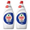 سائل غسيل أطباق فيري قطعتين Fairy Plus Antibacterial Dishwashing Liquid Soap 2 x 600ml - SW1hZ2U6OTM2ODc3