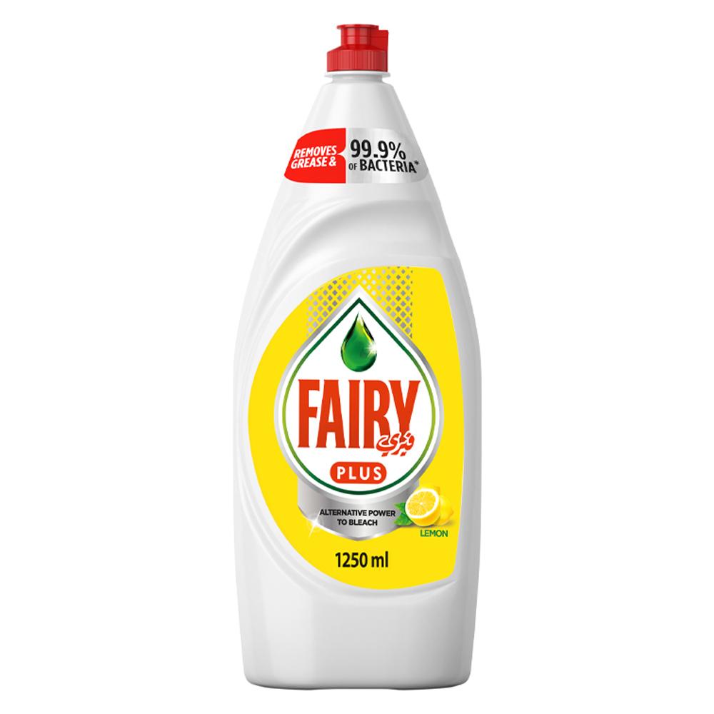 سائل غسيل أطباق فيري Fairy Plus Lemon Dishwashing Liquid Soap 1.25L - cG9zdDo5MzY5MzM=