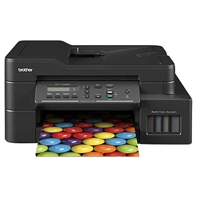 طابعة ملونة قابلة لإعادة التعبئة برذر Brother DCP-T720W Ink Tank Printer - Black - SW1hZ2U6OTMwNTM0
