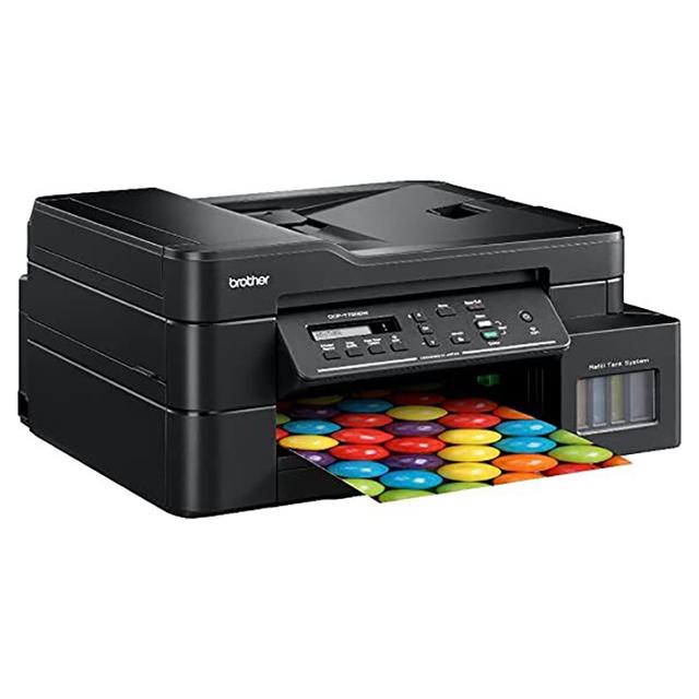 طابعة ملونة قابلة لإعادة التعبئة برذر Brother DCP-T720W Ink Tank Printer - Black - SW1hZ2U6OTMwNTM4