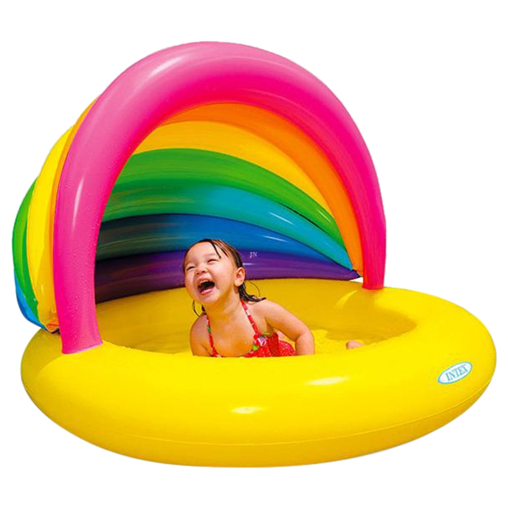 حوض سباحة قابل للنفخ للأطفال انتكس Intex Rainbow Shade Pool