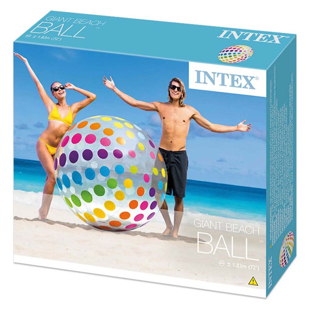 كرة شاطئ قابلة للنفخ قياس 72 سم انتكس Intex Giant beach Ball