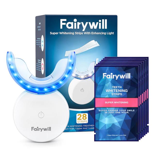 جهاز تبييض الأسنان فيري ويل Fairywill Super Whitening Strips (28 Strips) - SW1hZ2U6OTU2NDM4