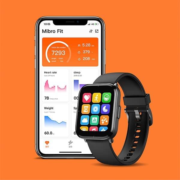 Mibro Color Watch Smartwatch 1.58" Heart Rate & SpO2 Monitoring Sports Mode Sleep Tracking - SW1hZ2U6OTQ4MDAx