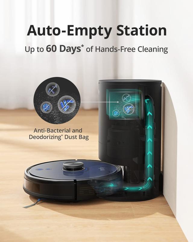 مكنسة يوفي روبوت التنظيف مع صندوق للغبار Eufy Clean L35 Hybrid + Robot Vacuum - SW1hZ2U6OTU3OTQy