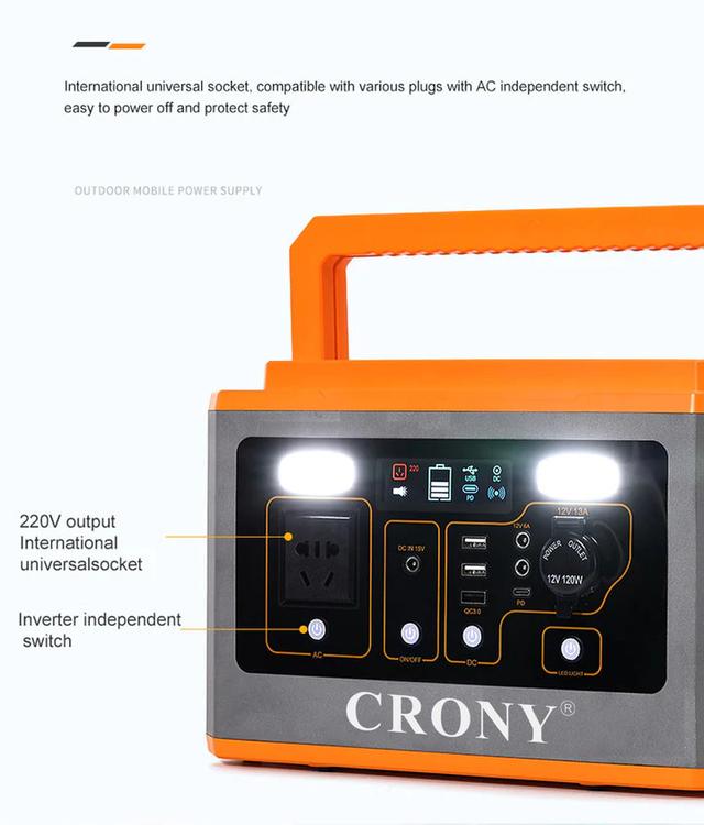 CRONY BS800 Portable Power Station 555WH - SW1hZ2U6OTU1NDkx