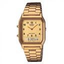 ساعة كاسيو للجنسين معدن ذهبي CASIO Vintage Unisex Watch AQ-230GA-9BMQ - SW1hZ2U6OTUzMTAy