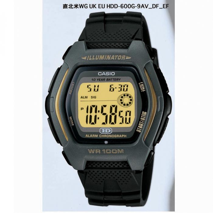 ساعة كاسيو رقمية رجالي لون أسود CASIO Digital Men HDD-600G-9AVDF