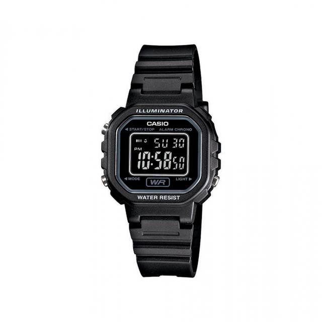ساعة كاسيو رقمية للجنسين أسود CASIO Digital Unisex Watch LA-20WH-1BDF - SW1hZ2U6OTUzMDM2