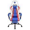 Nasa Discovery Gaming Chair With Blue & Red Strips - White - SW1hZ2U6OTU3MjQ2