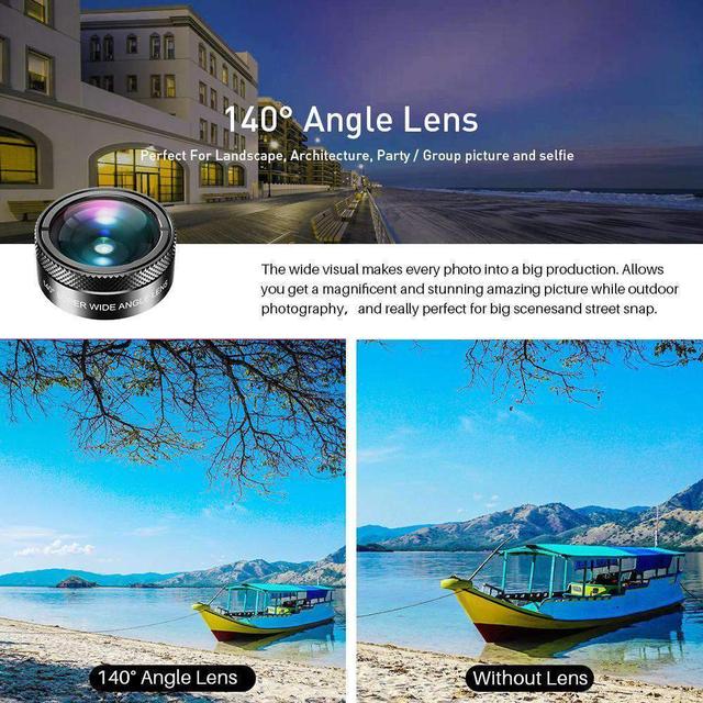 مجموعة عدسات جوال للتصوير أبيكسيل Apexel 11 in 1 Phone Camera Optical Filter Lens Kits - SW1hZ2U6OTU4MTk5