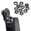 مجموعة عدسات جوال للتصوير أبيكسيل Apexel 11 in 1 Phone Camera Optical Filter Lens Kits - SW1hZ2U6OTU4MjA1