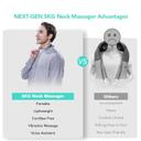 SKG Neck Massager with Heat, Cordless Deep Tissue Vibration Infrared Neck Massager for Pain Relief, G7 PRO Portable Electric Cervical Massager 9D Neck Relaxer  - SW1hZ2U6OTU2NDA0