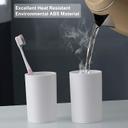 Toothbrush Holders, 4 Cups Toothbrush Holder Wall Mounted with Toothpaste Dispenser - SW1hZ2U6OTcyMTI2