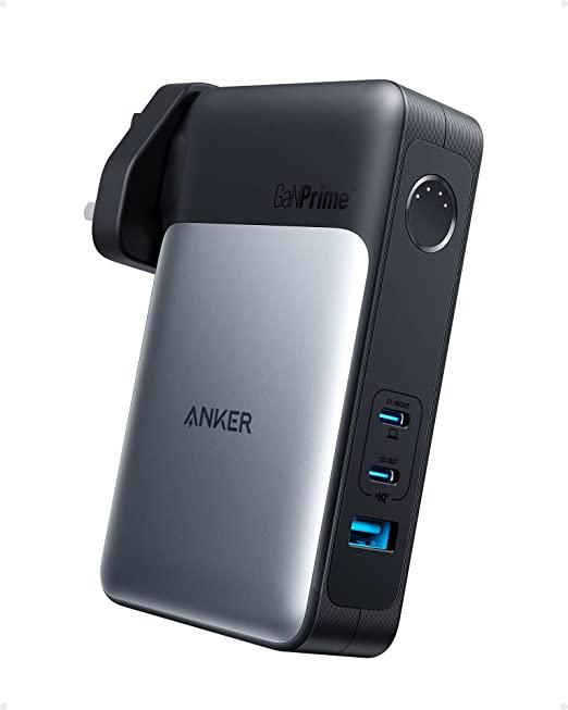 Anker 733 Power Bank (GaNPrime PowerCore 65W), 2-in-1 Hybrid Charger, 10,000mAh 30W USB-C Portable Charger with 65W Wall Charger - SW1hZ2U6OTcwOTA4