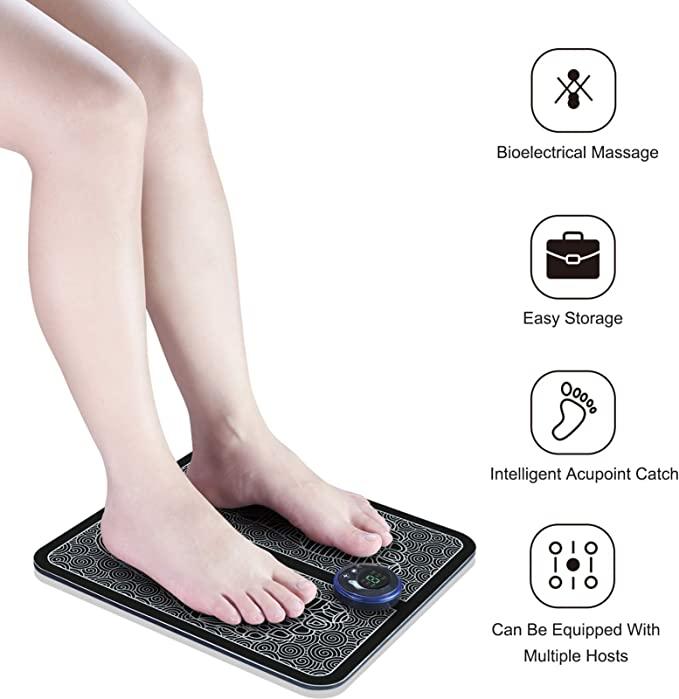 جهاز مساج القدم الكهربائي EMS Foot Massager Electrical Muscle Stimulator - cG9zdDo5NjM0ODk=